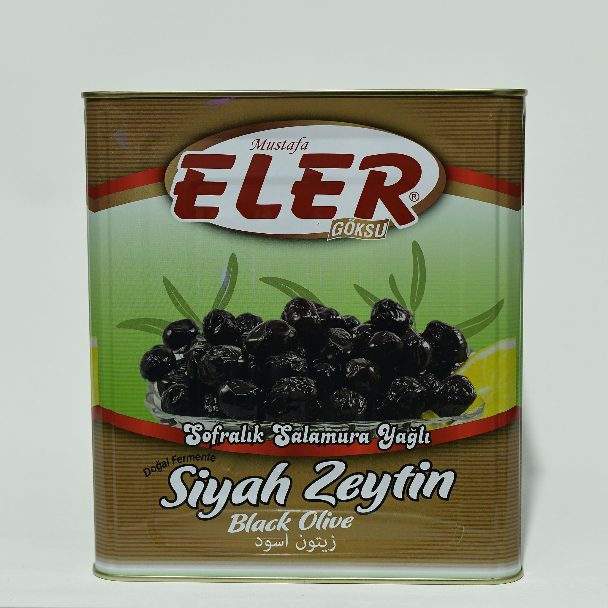 Eler Gemlik Salamura Yağlı Siyah Zeytin 10KG (321-380) XS - 2XS